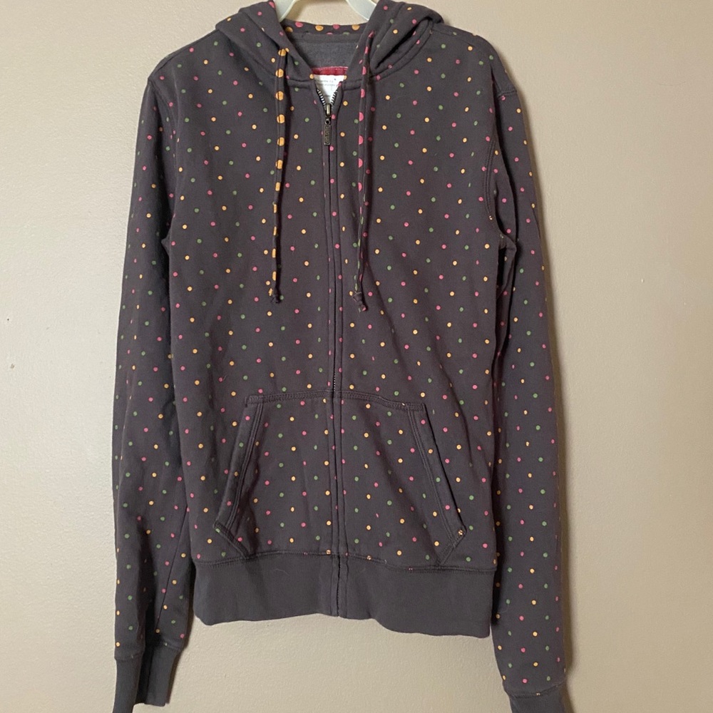 Brown Polka Dot Aeropostale Sweater, Size Small